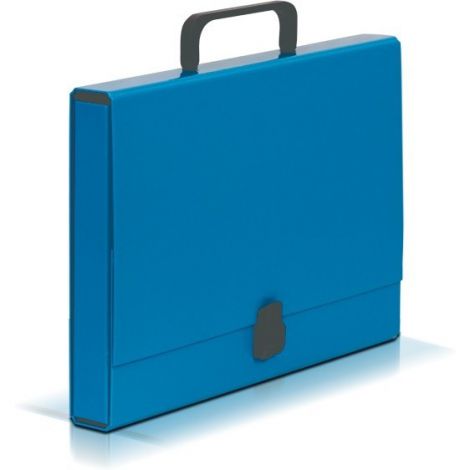 Teczka z rączką VauPe A4/4cm Classic, Niebieska jasna